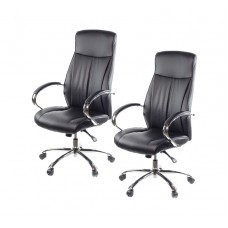 Комплект кресел АКЛАС Дрим CH ANF 2 шт Черный (PU-черный)